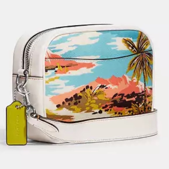 NWT COACH Mini Jamie Camera Bag With Hawaiian Print - Picture 8 of 8